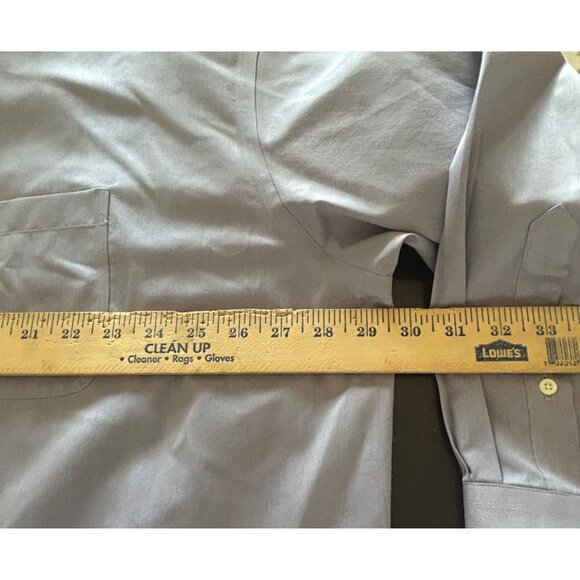 Pronto Uomo Mens Non-Iron Lavender Dress Shirt 19 34/35 100% Cotton Button-Up - Picture 5 of 11